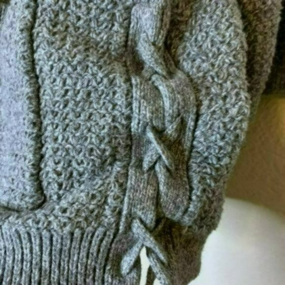 Madewell Women's Gray Open Knit Loose Side Tassels Cardigan Sweater Size XS - Picture 7 of 10